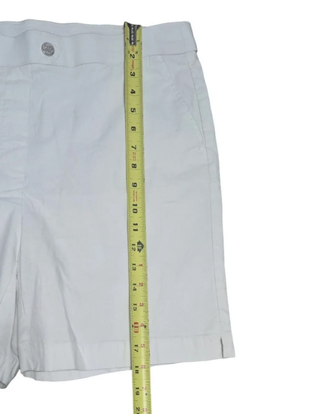 Rafaella White Bermuda Shorts Soft Wide Band Stretch Comfort Outdoors Cozy - Picture 4 of 9